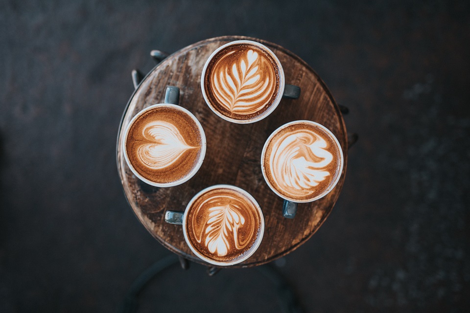 festive latte art